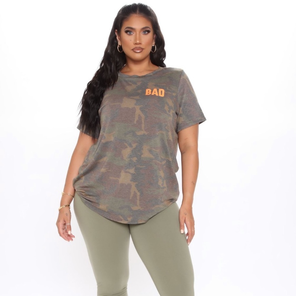 Bad As I Wanna Be Camo Top